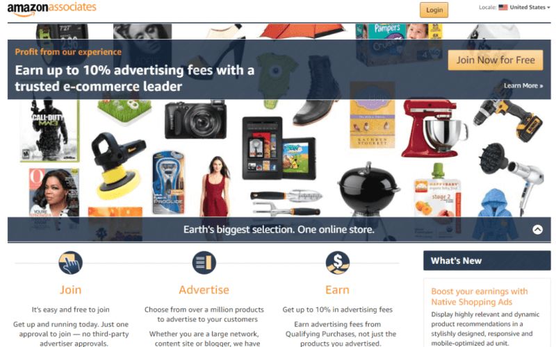 低門檻低風險的亞馬遜聯(lián)盟項目-Amazon Affiliate Program